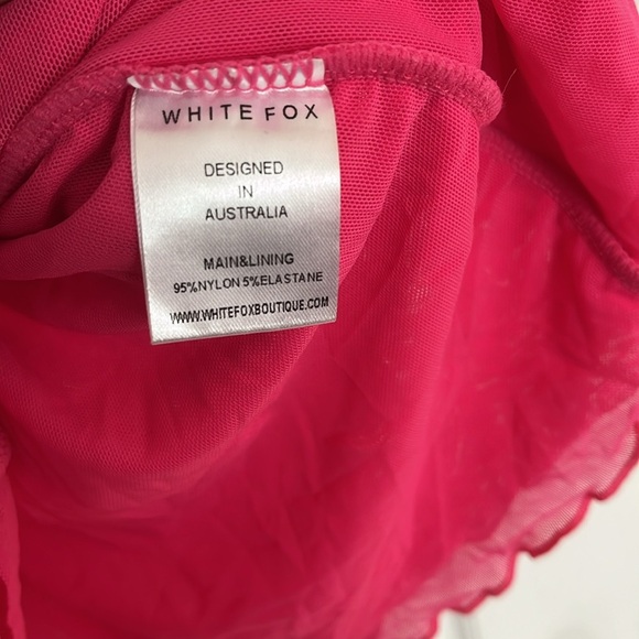 WHITE FOX hot pink mini dress size small - Picture 4 of 7